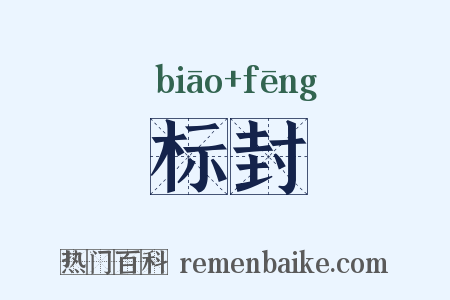 标封是什么意思的图片